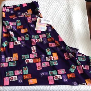 Lularoe 3XL Cassette Azure Skirt - New with Tags